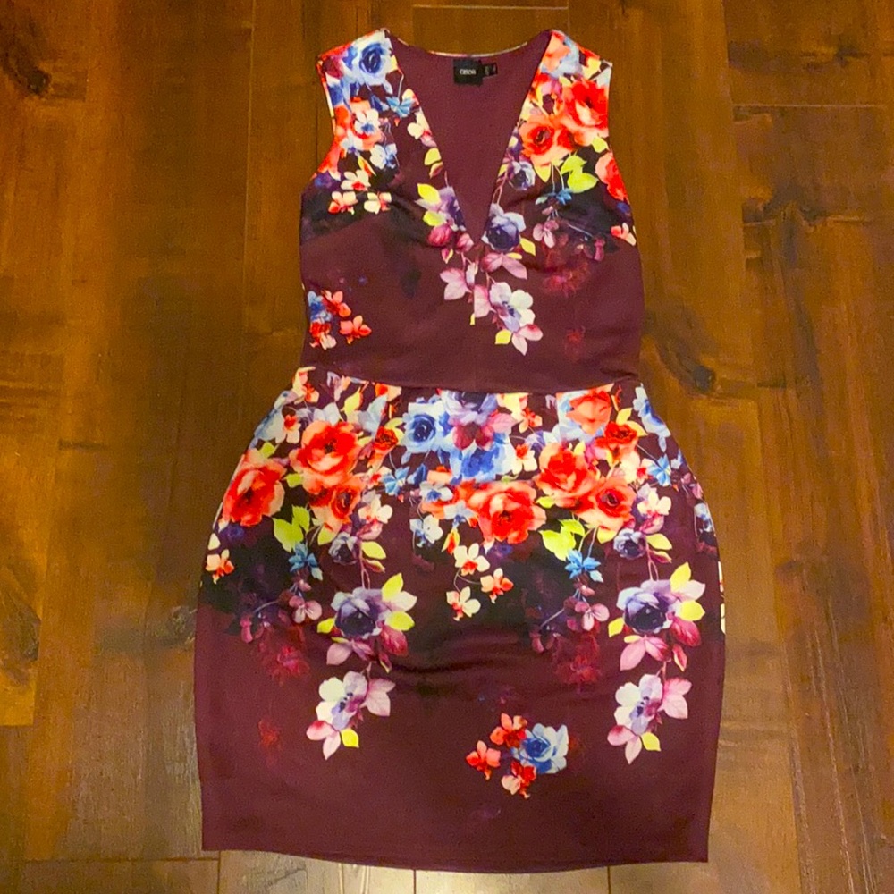ASOS Fitted Short Floral Dress